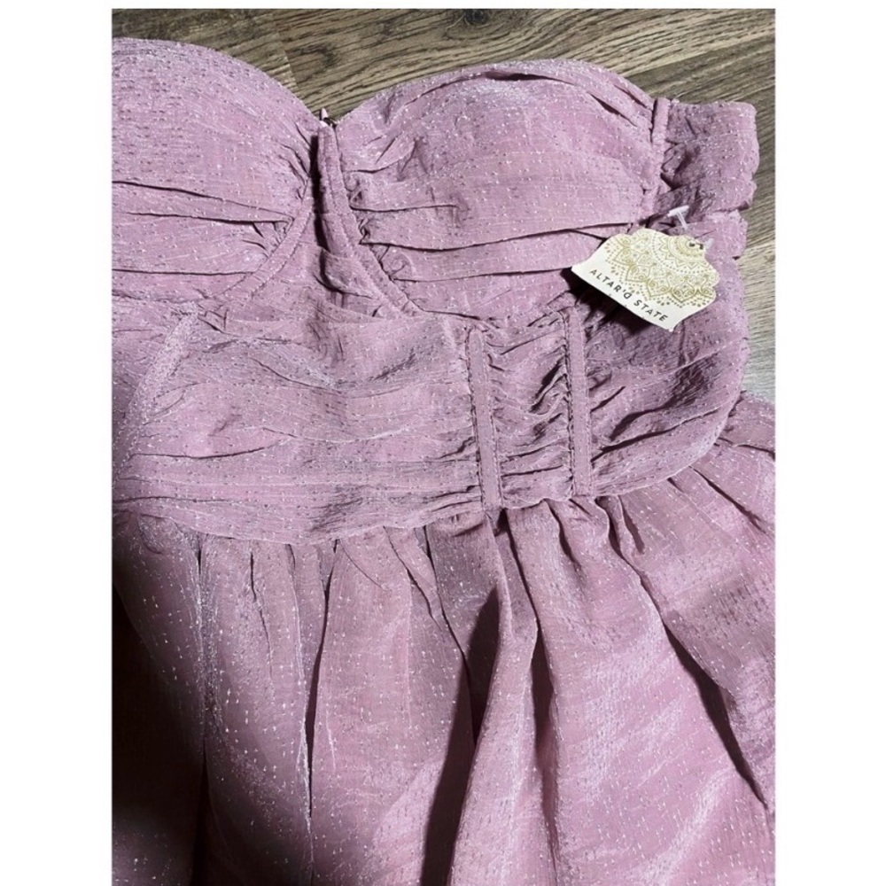 ALTAR’D STATE Lilac Shimmer Dress - Picture 5 of 7